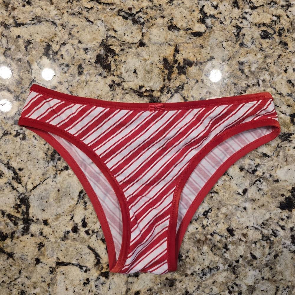 Victoria's Secret Red and White Striped Panties